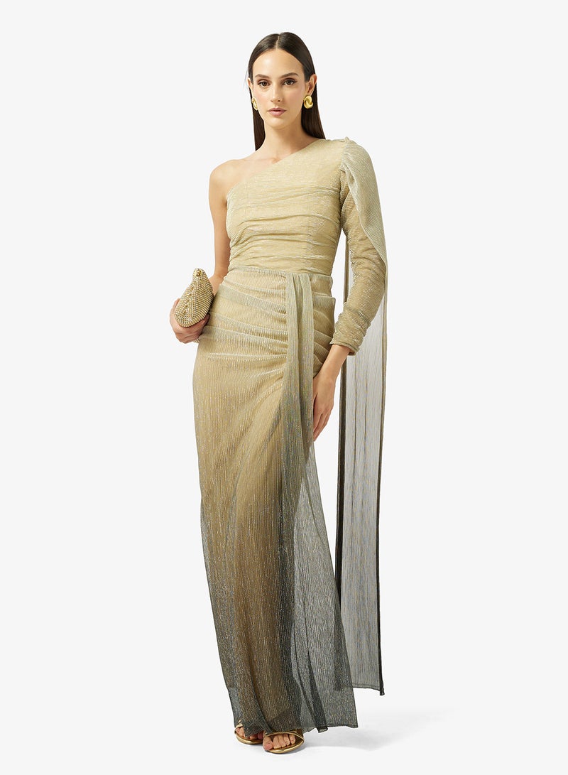 نمشي x فستان سهرة لامع بذيول - Image 5